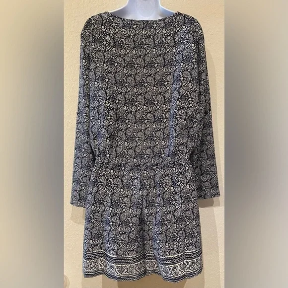 Ann Taylor LOFT Paisley Print Shorts Romper Size 14 - Picture 2 of 6